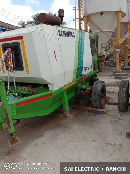 Schwing concrete pump on hire — Sai Electric equipment