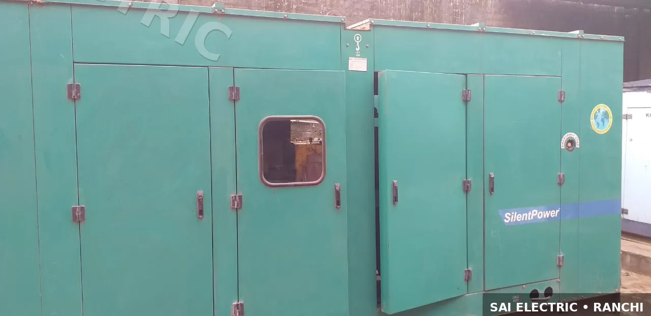 Silent diesel DG set on hire — Sai Electric fleet